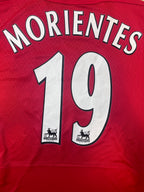 Maillot de football domicile authentique Morientes #19 Liverpool 2004-05