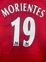 Authentic Morientes #19 Liverpool 2004-05 Home Football