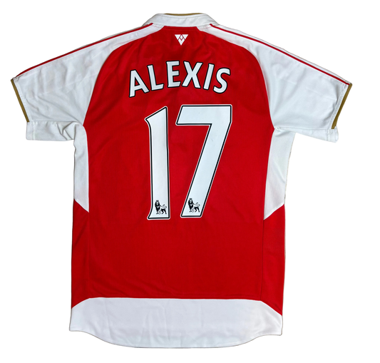 Authentic Alexis #17 Arsenal 2015-2016 Home Football