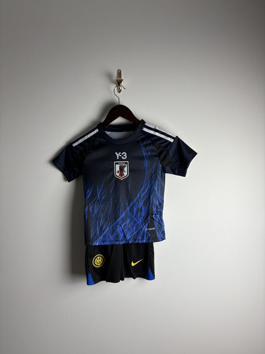 Retro Japan 2024 Home Football Kit + Shorts For Kids