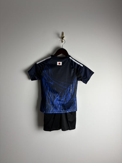 Retro Japan 2024 Home Football Kit + Shorts For Kids
