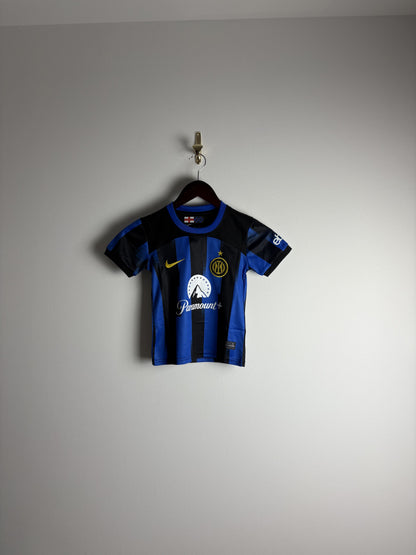 Retro Inter Milan 2023/24 Home Football Kit + Shorts For Kids