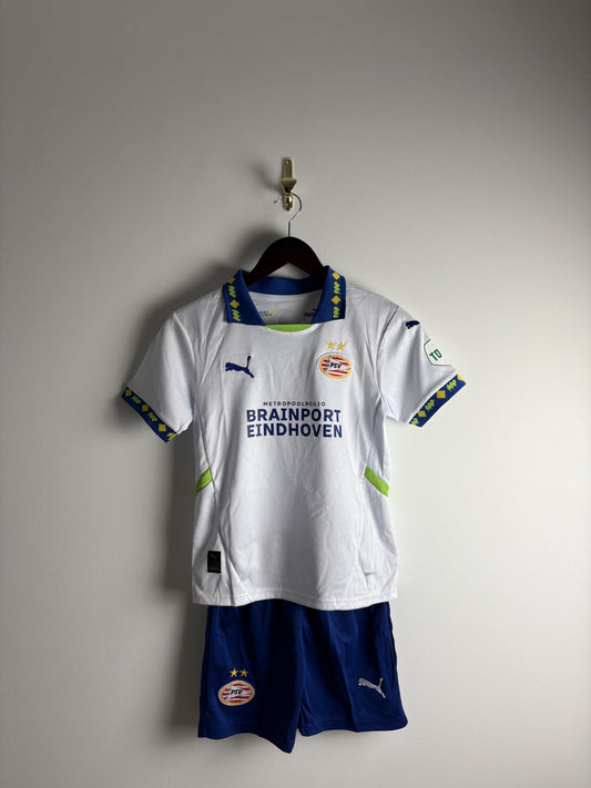 Retro PSV Eindhoven Kit Crian̤a 2024 + Shorts For Kids