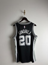 Vintage #20 Men's Manu Ginobili Black San Antonio Spurs 2002/03 Jersey