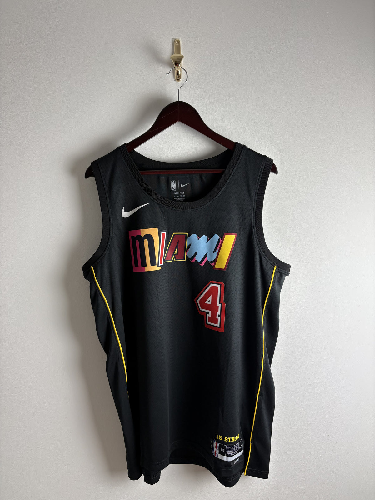 Vintage #4 Oladipo Miami Heat Jersey NBA 21/22