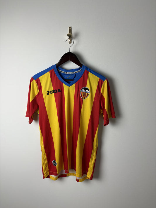 Vintage Valencia CF 2011/2012 Joma Shirt Yellow Maillot Football Jersey