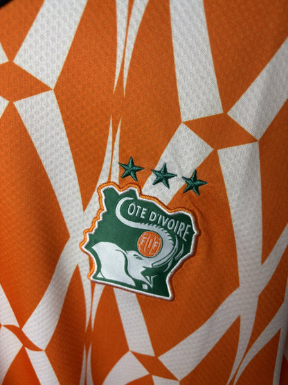 Vintage 2023-2024 Ivory Coast Home Jersey 2024 AFCON winners (Orange)