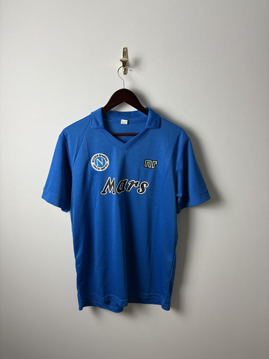 Vintage SSC Napoli 1988/89 Seria A winners ~ Blue Retro Home Football Jersey