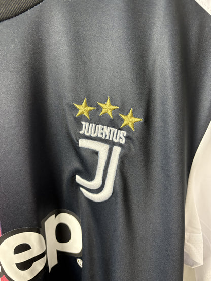 Vintage Ronaldo #7 Juventus 2019/2020 Seria A Winners Home Football T-Shirt
