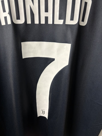 Vintage Ronaldo #7 Juventus 2019/2020 Seria A Winners Home Football T-Shirt