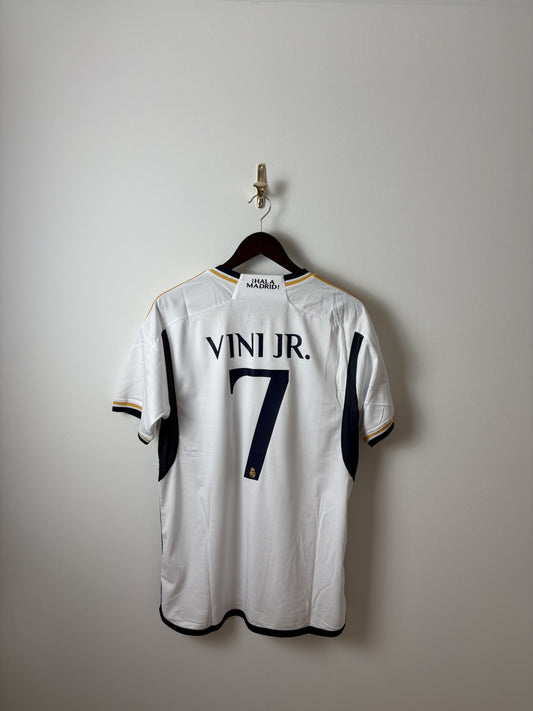 Vini JR #7 Real Madrid 23/24 Home Football Jersey