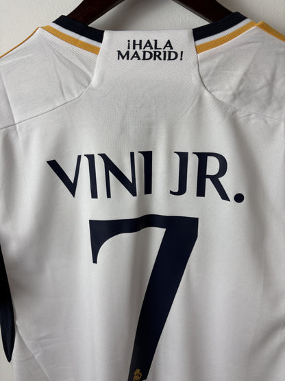 Vini JR #7 Real Madrid 23/24 Home Football Jersey