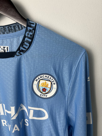 Vintage #9 HAALAND Manchester City football Home Jersey 2024/25 Long Sleeve