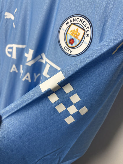 Vintage #9 HAALAND Manchester City football Home Jersey 2024/25 Long Sleeve
