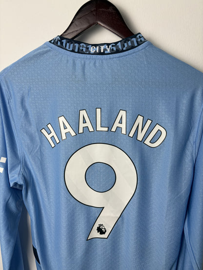 Vintage #9 HAALAND Manchester City football Home Jersey 2024/25 Long Sleeve