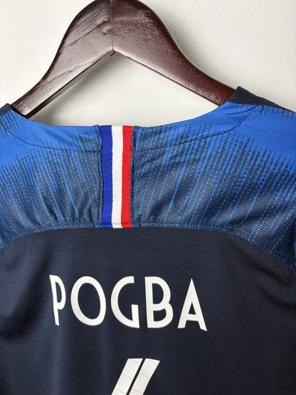 Vintage #6 Paul Pogba France 2018 World Cup #6 Soccer Shirt Jersey