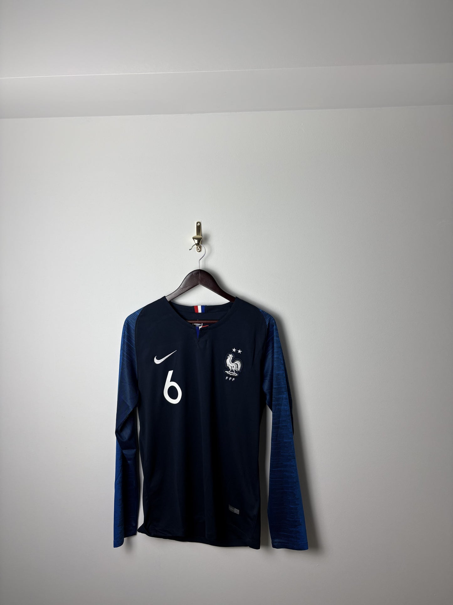 Vintage #6 Paul Pogba France 2018 World Cup #6 Soccer Shirt Jersey
