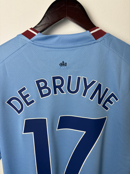 Vintage #17 De Bruyne Manchester City 2022/23 Home Football T-Shirt