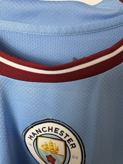 Vintage #17 De Bruyne Manchester City 2022/23 Home Football T-Shirt