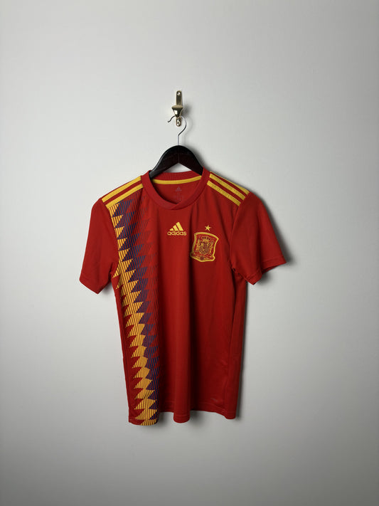 Vintage 2018 Spain Home Soccer Jersey Kit