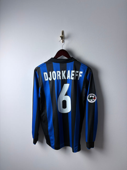Vintage #6 Djorkaeff inter Milan 1999/00 Home Long Sleeve Shirt