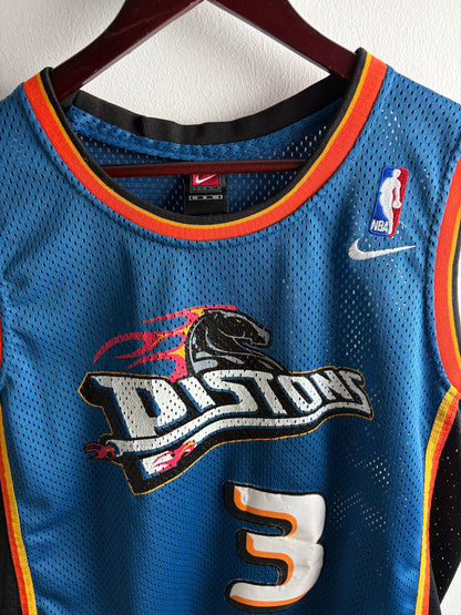 Vintage #3 B.Wallace Detroit Pistons 2022/23 NBA Basketball Jersey