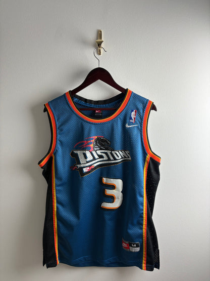 Vintage #3 B.Wallace Detroit Pistons 2022/23 NBA Basketball Jersey