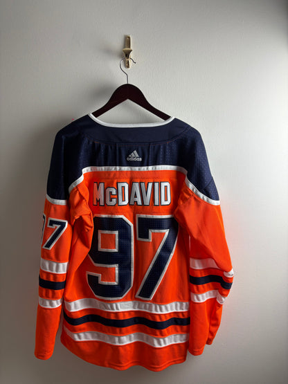 Vintage #97 Connor McDavid Edmonton Oilers Team Home Jersey