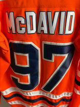 Vintage #97 Connor McDavid Edmonton Oilers Team Home Jersey