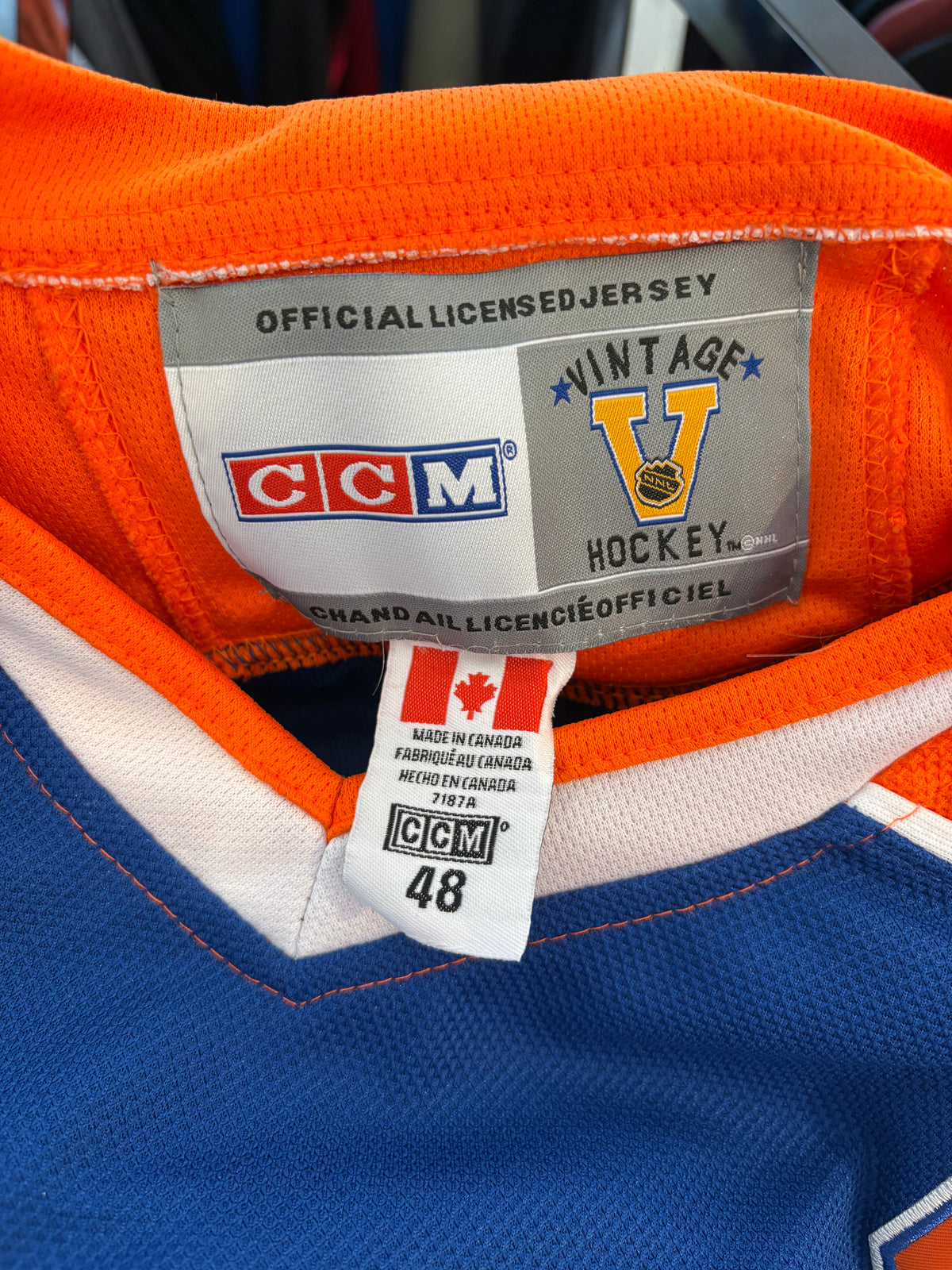 Vintage #99 Wayne Gretzky OILERS Hockey Jersey CCM