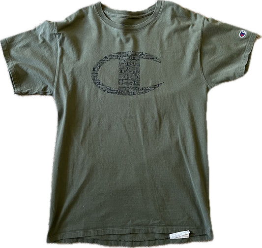 Vintage Champion T-Shirt Olive Army Men‰۪s M