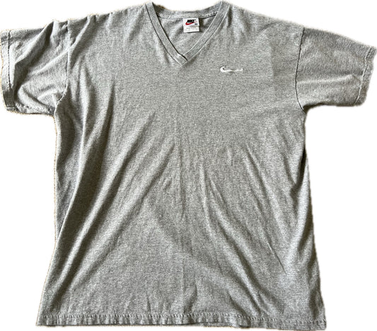 Vintage Nike V-Neck Grey T-Shirt Men‰۪s XL