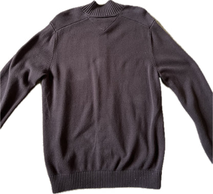 Vintage Tommy Hilfiger Full Zip Sweater Brown Men‰۪s L