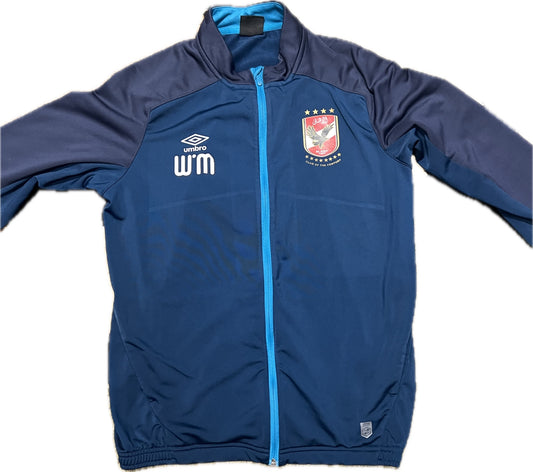 Vintage Al Ahli Training Tracksuit Top Blue Mens M