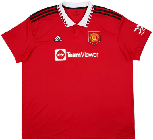 Authentic B.Fernandes #8 Manchester United 2022-23 Home Football