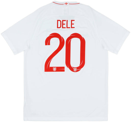 Authentic Dele #20 2018-19 England Home