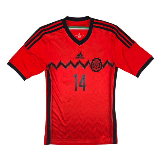 Authentic #14 Chicharito Mexico 2013-14 Away Football