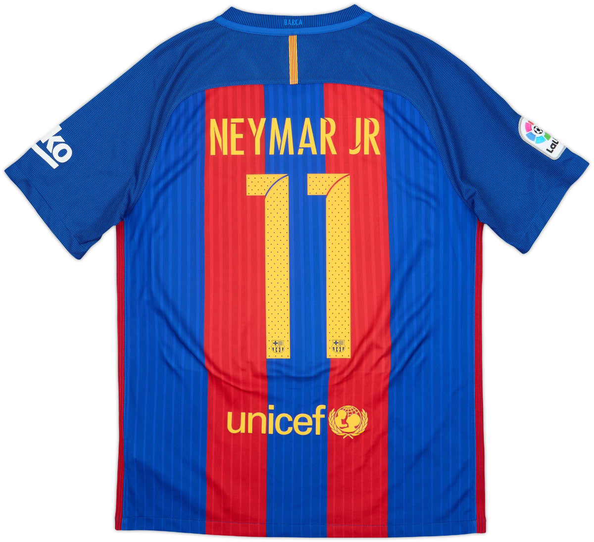 Authentic Neymar Jr #11 Barcelona 2016-17 Home Football