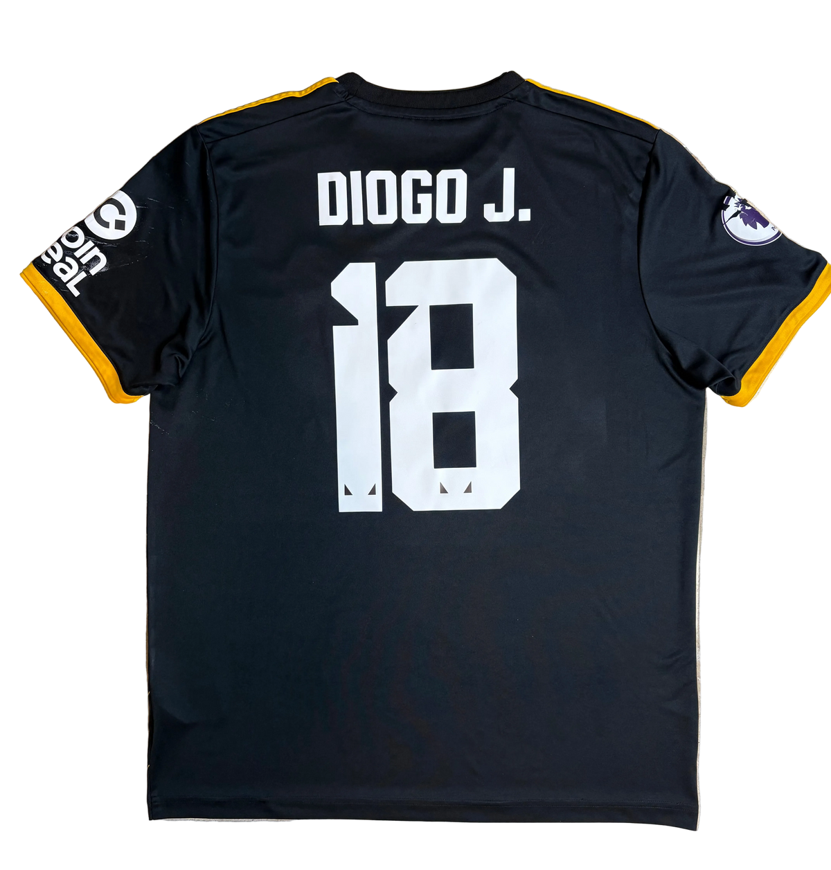 Authentic Diogo J. #18 Wolves 2019-2020 Away Football