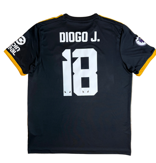 Authentic Diogo J. #18 Wolves 2019-2020 Away Football