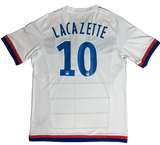 Authentic Lacazette #10 Olympique Lyon 2015-16 Home Football
