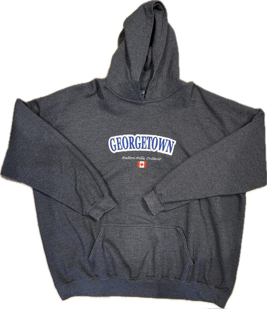 Vintage Georgetown Hoodie Grey Men‰۪s 4XL