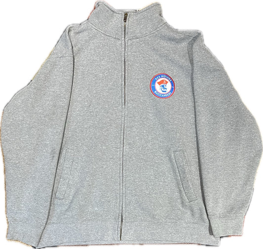 Vintage Des Moines Bucaneers Zip up Sweater Grey Men‰۪s M