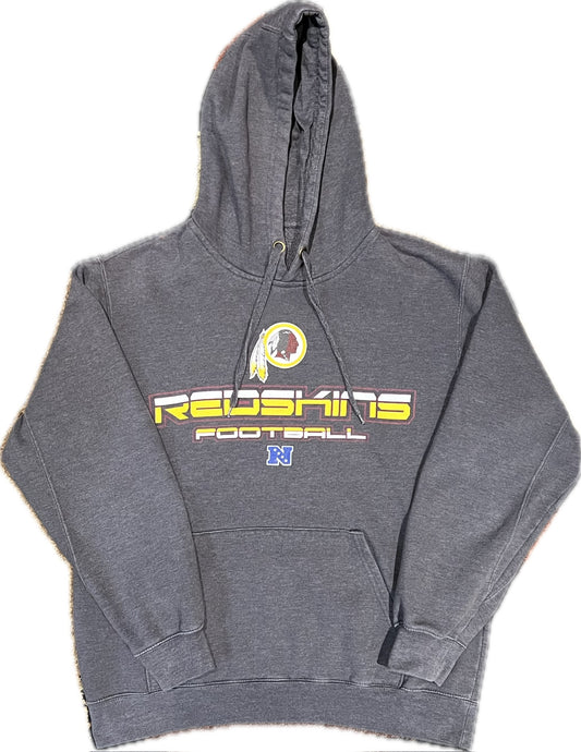 Vintage Redskins NFL Football Hoodie Grey/Yellow Men‰۪s M