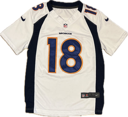 Vintage Manning Denver Broncos Football NFL Jersey White Youth L