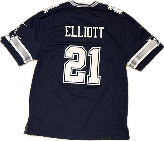 Vintage Ezekiel Elliot Dallas Cowboys Football NFL Jersey Youth L