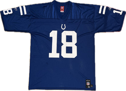 Vintage Manning Indianapolis Colts Football NFL Jersey Dark Blue Men‰۪s XL