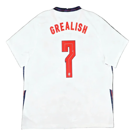Authentic Grealish #7 England 2020-2021 Home Football
