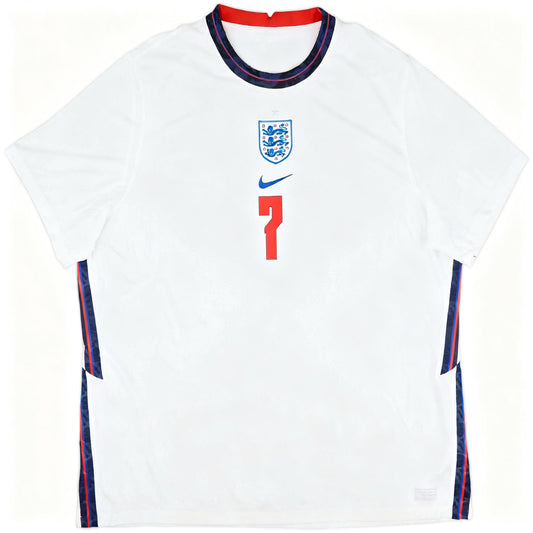 Authentic Grealish #7 England 2020-2021 Home Football