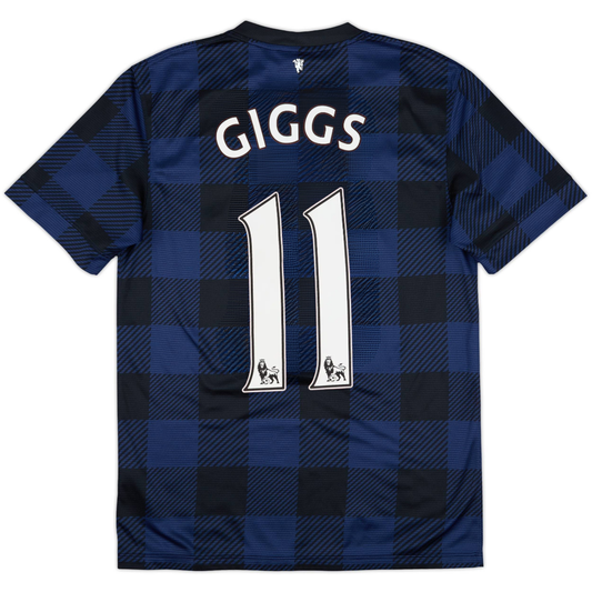 Authentic Giggs #11 Manchester United 2013/14 Away Football